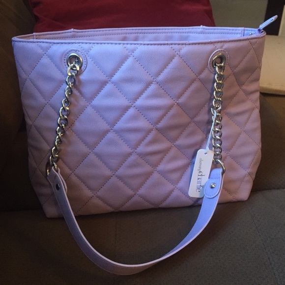 Charming Charlie Quilted Diamond Tote NWT