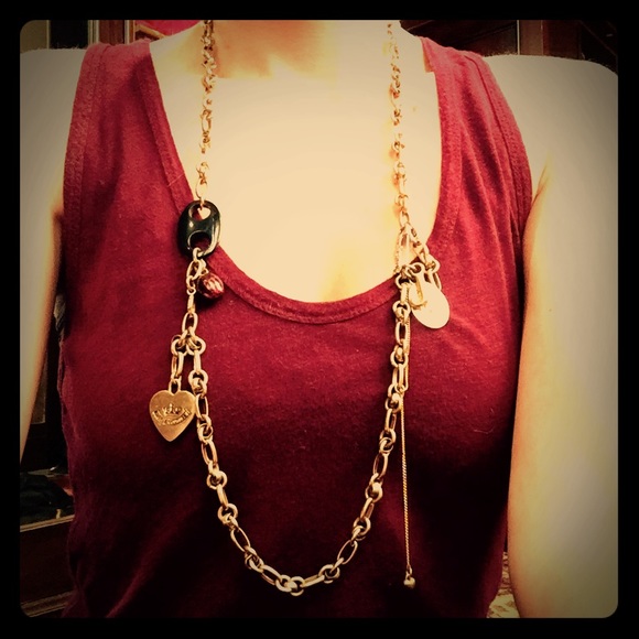 Juicy Couture Gold Charm Necklace