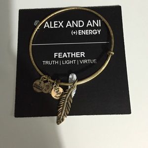 Alex and Ani feather bangle