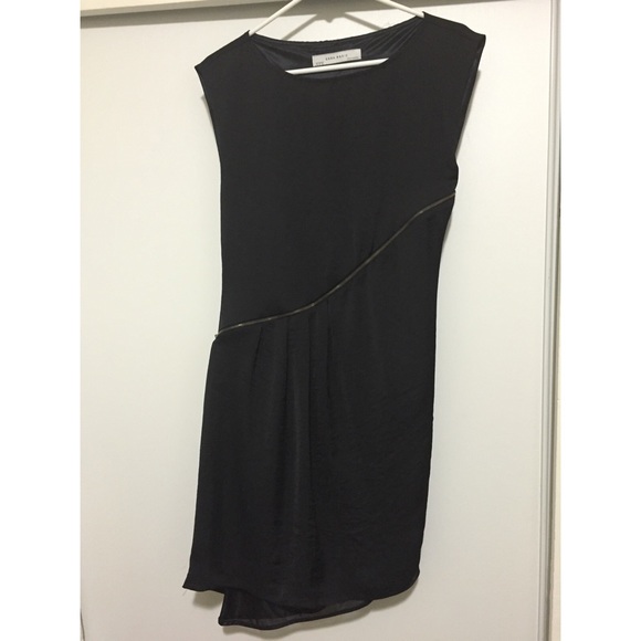Zara black asymmetric dress