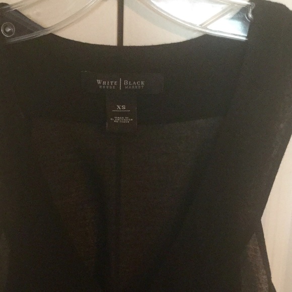 WHBM. Black V-Neck with Pleats Tank - XS - Picture 3 of 4