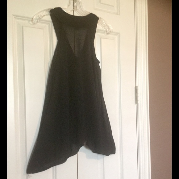 WHBM. Black V-Neck with Pleats Tank - XS - Picture 4 of 4