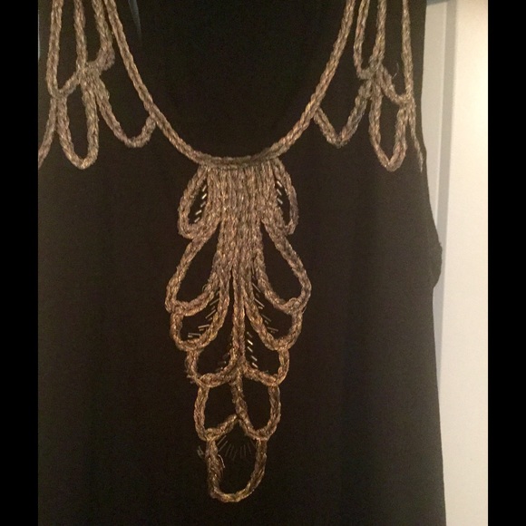 BR Black Tank with Stunning Gold & Copper Braiding - Picture 2 of 4