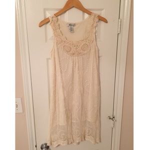 Neutral shift dress