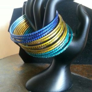 Multicolored bangles