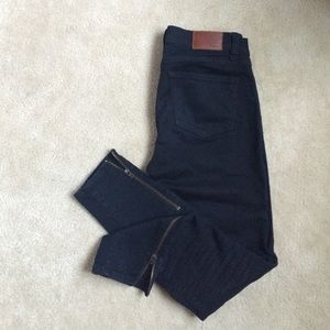Gently worn MADEWELL Skinny Ankle Zipper Denim