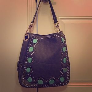Montana West Grey and Turquoise Purse!