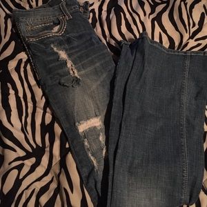 Never worn blue jeans