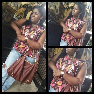 Ruffle abstract top