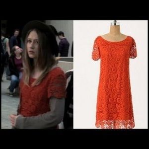 Violet Harmon Orange Horkelia Shift Dress