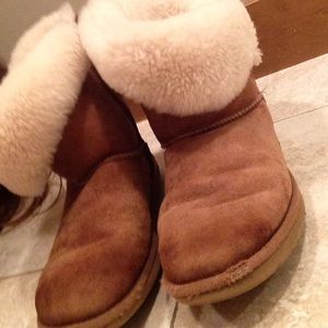 UGG Tan Cutoff Boots