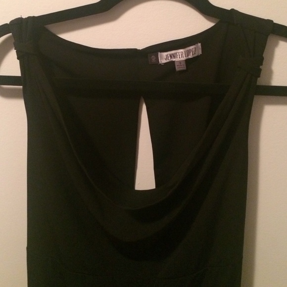 Black dress with keyhole back