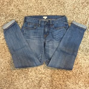 J crew stretch cropped jeans