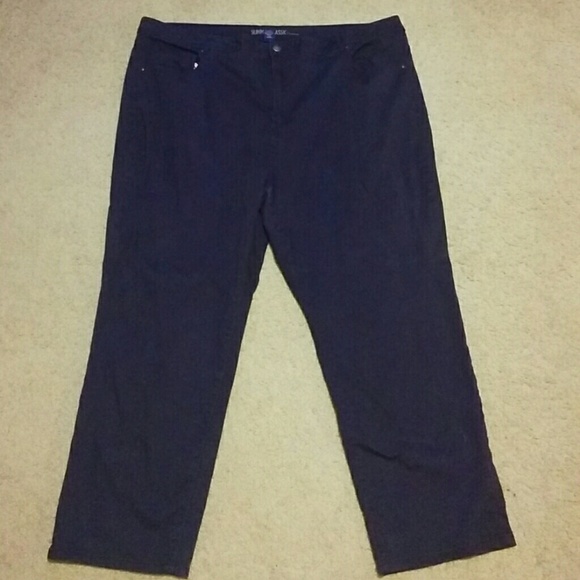 Dark purple jeans