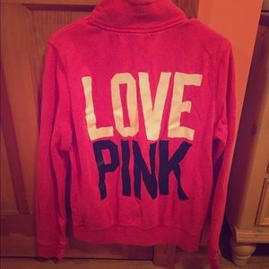 Victoria's Secret PINK zip up sweater Medium