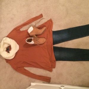 High waisted skinny jeans