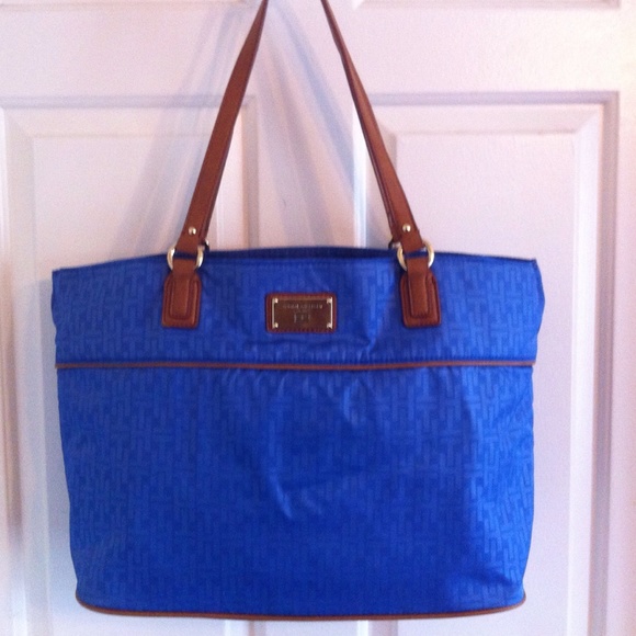 Tommy Hilfiger Handbags - Tommy Hilfiger Ocean Blue Nylon Tote