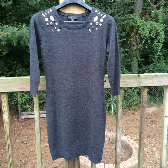 BCX Dresses & Skirts - BOGO Sweater dress with bling!