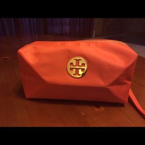 Tory Burch Orange cosmetic bag