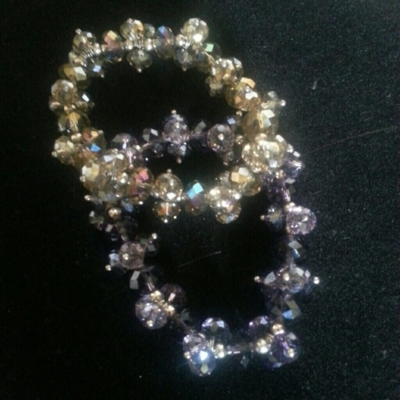 Stretchy glass crystal beaded bracelets