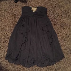 Black Strapless Formal dress