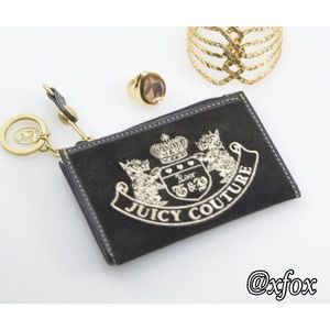 Juicy Couture Black Coin Purse Keychain