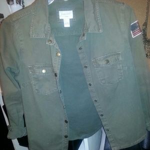 army green work shirt/jacket