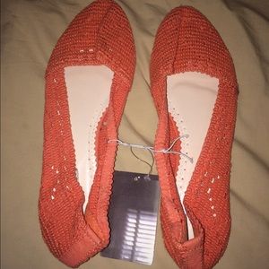 Orange flats