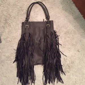 Over sized fringe bag