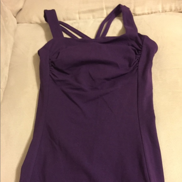 Purple sexy express built in bra top.