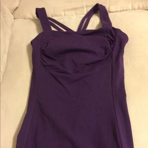Purple sexy express built in bra top.