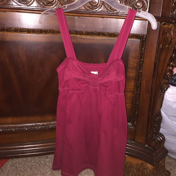 Maroon now tank top