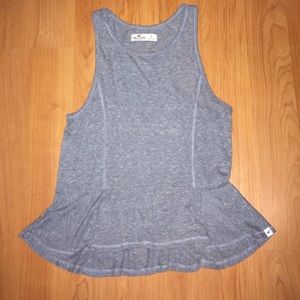 Gray Hollister top.