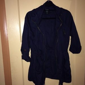 Navy blue jacket. Size small. Half