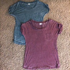Tshirt bundle teal & maroon