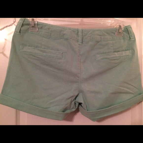 Teal Twill Shorts • American Eagle - Picture 2 of 3