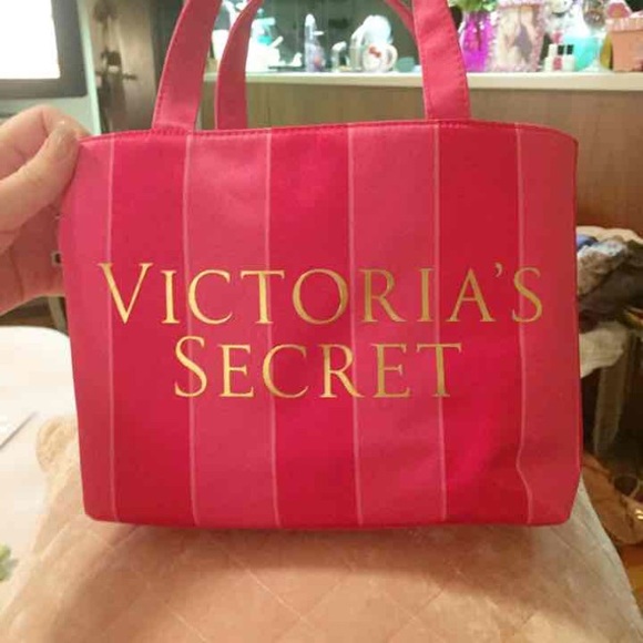 Victoria's Secret Accessories - Victoria's Secret Small Striped bag