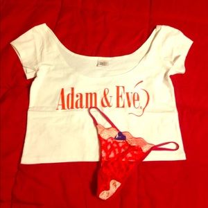 Adam and Even Tummy Teaser Top and thong. NWT