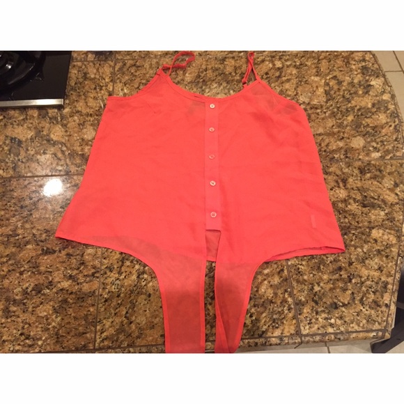 Coral Tie Shirt