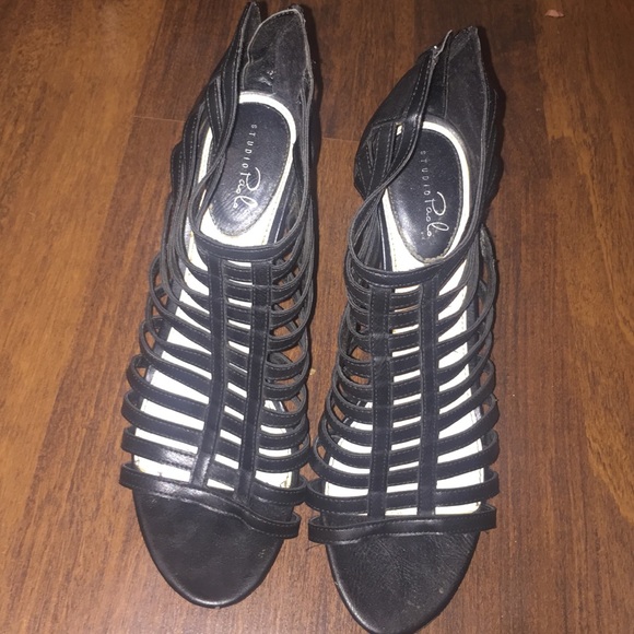 ON HOLD Heeled Black Sandals
