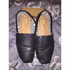 Classic Black Glitter TOMS