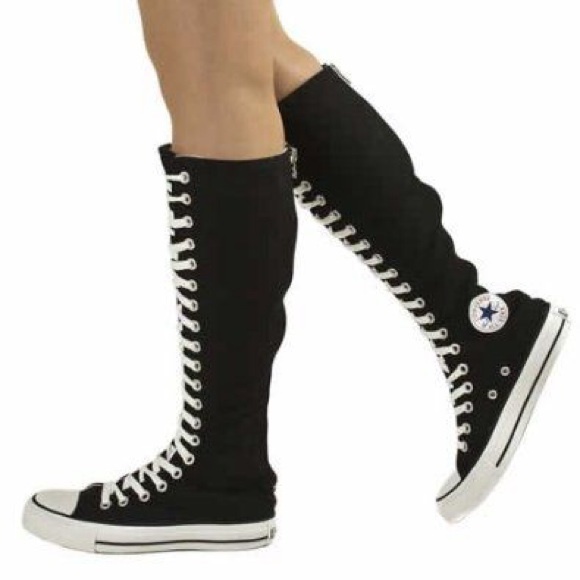Converse knee-tops.