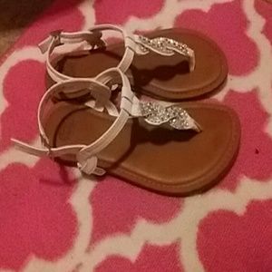 White sandals