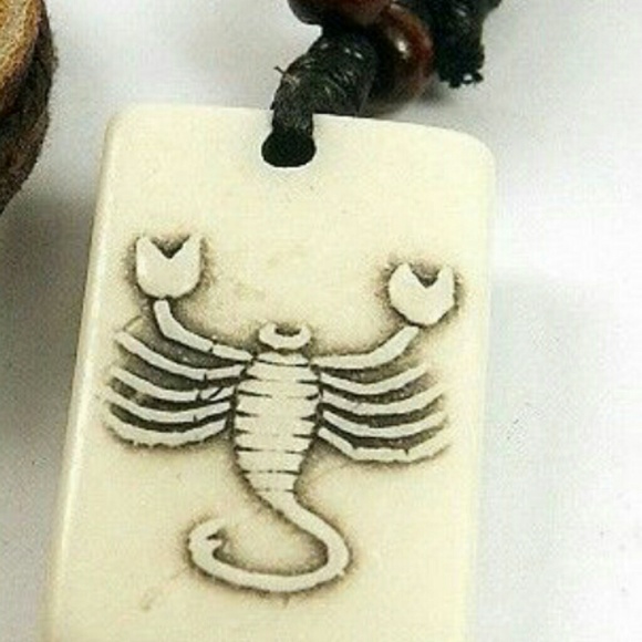 Scorpion pendant on adjustable necklace