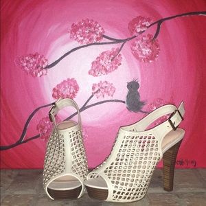 Gianni Bini Mesh Slingback High Heel