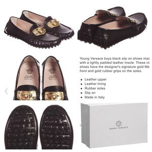 Authentic young Versace size 39 (7) driving shoes.