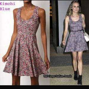 Kimchi Blue Black Ditsy Floral Dress