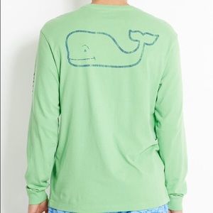 Green vineyard vines long sleeve tee