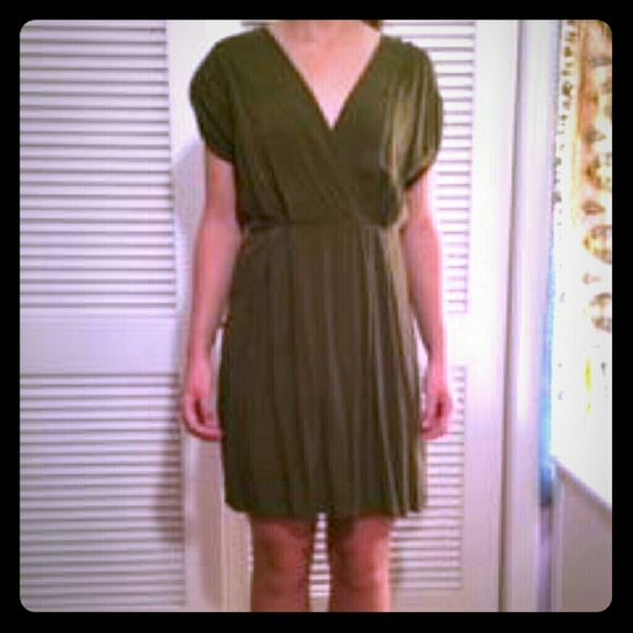Army green sophisticated dress