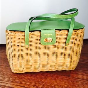 Kate Spade wicker basket purse